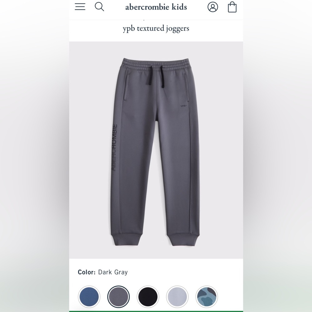 Abercrombie Kids ypb textured joggers - Picture 6 of 7